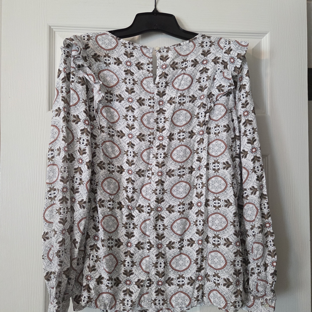LOFT Multicolor Patterned Blouse - Picture 5 of 11